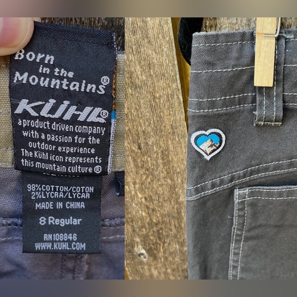 KUHL Wm’s Kuda Canvas Pant In Graphite Sz 8 Regular - Picture 3 of 16